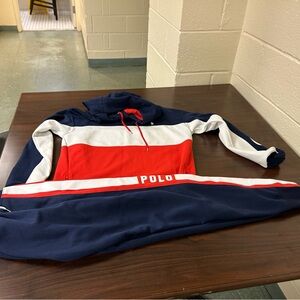 Polo by Ralph Lauren Red and Navy Sweatshirt and pants